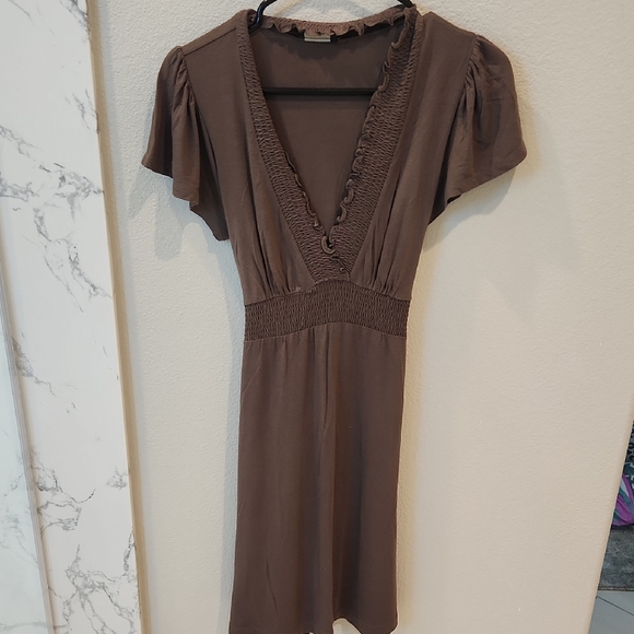 BCBGMaxAzria Dresses & Skirts - BCBGMaxAzria Chocolate Brown Midi Dress